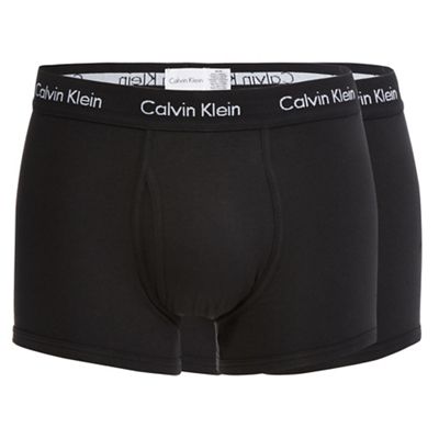 Calvin Klein Underwear Pack of two black stretch trunks